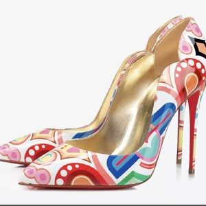 Christian Louboutin Red Bottoms AU 41 Tivoli Hot Chick Stilletto Sexy Heels 👠